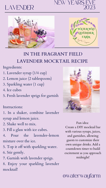 Lavender Mocktail for New Year