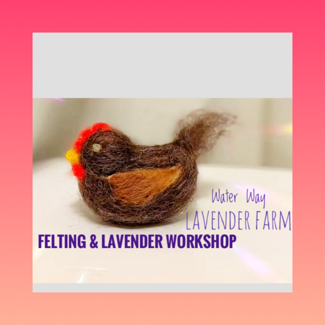 Felt arts and Lavender chick class